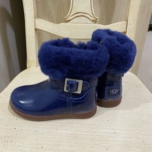 Baby Girl Patent leather Gemma Uggs Sz 7